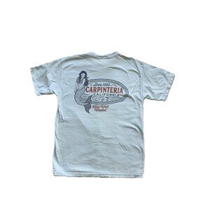 Carpinteria Comfort Colors T-shirt Unisex Size M Light Blue Mermaid Logo